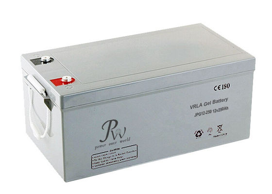 12v250Ah het Gelbatterij van het cyclusgebruik VRLA voor op/van de systemen van de net zonnemacht