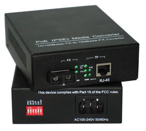 10m/100M Macht over de Media van Ethernet PSE Convertor Ingebouwde AC/gelijkstroom-Voeding