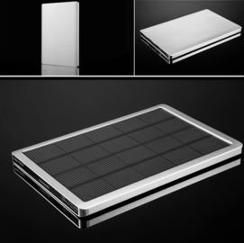 Het draagbare het Zonnepaneel 5000mah van de Machtsbank Snelle Laden voor iPhone, iPad mini