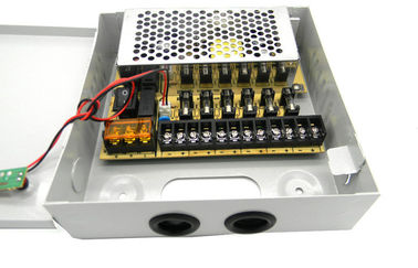 9 de Cameravoeding van kanaalkabeltelevisie, 12V 5Amps-de Voedingdoos van kabeltelevisie