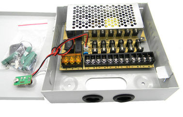 9 de Cameravoeding van kanaalkabeltelevisie, 12V 5Amps-de Voedingdoos van kabeltelevisie