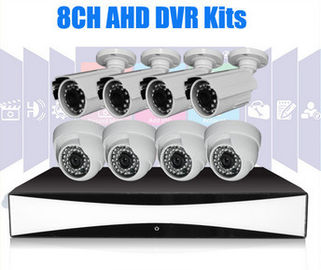 8Channel de volledige HD-kabeltelevisie van Uitrustings 1280 x 720 Camera's van 1 Megapixel van kabeltelevisie DVR