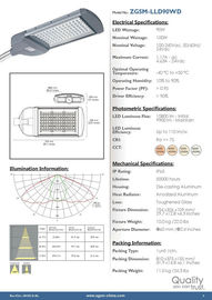 LEIDENE van de aluminium100w van de Hoge Macht de Inrichtingen Straatverlichting IP65, 120v 130v 240v